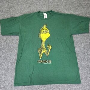 Vintage 90s Dr Seuss T Shirt Wear Mens XL 1997 Green‎ Mount Crumpet Cartoon